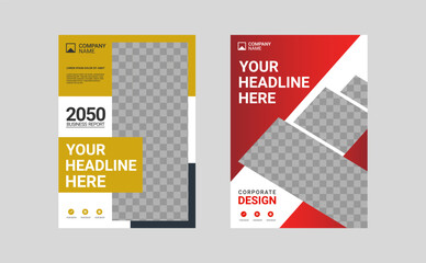 Modern business annual report template