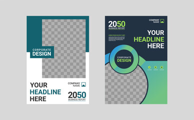 Modern business annual report template