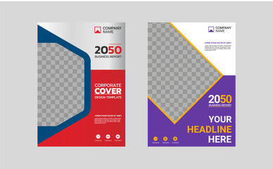 Modern business annual report template