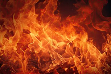 Fire flame texture background. Close up of fire flame texture background, Blaze fire flame background and textured, AI Generated