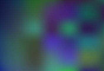 Dark BLUE vector blurred and colored background.