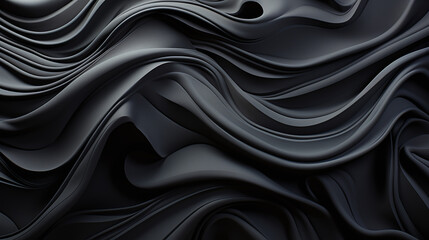 Obraz premium A dance of complex 3D abstract forms within dark, muscular fibers.