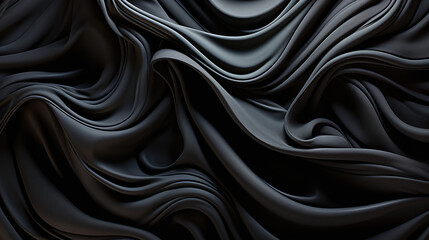 Fototapeta premium Intricate 3D geometric patterns unfolding within the ebony muscular fiber.