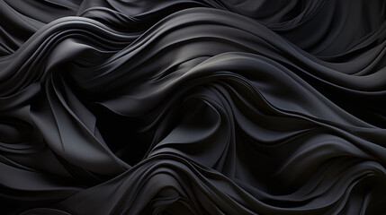 Dark, sinewy fibers moving in a complex, abstract 3D dance of geometric shapes.