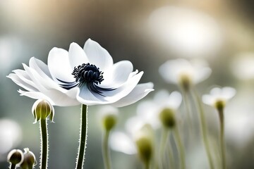 white spring flowers