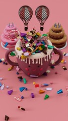 Cartoon Ice Cream_Verticle
( 3D Model , 3D Rendering , 3D Illustration )