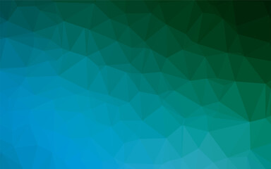 Light Blue, Green vector shining triangular template. Glitter abstract illustration with an elegant design. Template for your brand book.