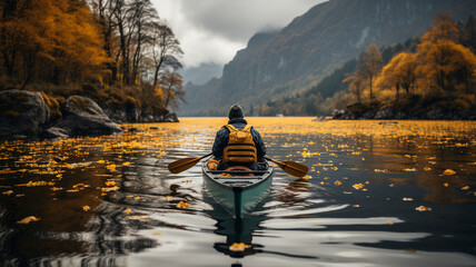 beautiful girl in a mountain forest. girl with a backpack.
