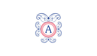 Luxury Blue Butterfly Logo A