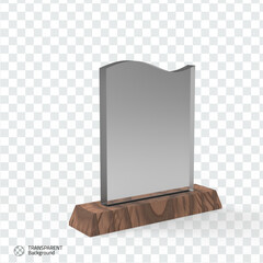 trophy 3d rendering isolated transparent background