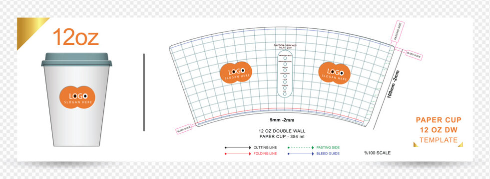 Paper Coffee Cup Template Illustrator