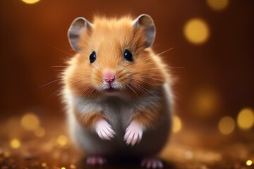 adorable hamster pet animal. Generative AI