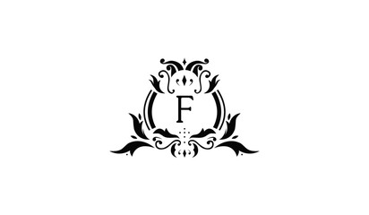 Luxury Frog on a Fire Logo F