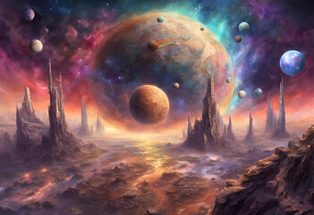 Space Wonders, 
Cosmic Universe, 
Astral Majesty, 
Planetary Delight, 
Stellar Beauty