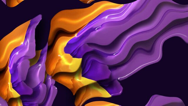 Abstract 3d Background Animation with Slow motion. of Liquid ink isolated on background. 4k Wallpaper video.
