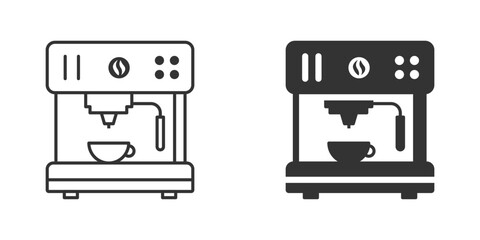 Coffee machine icon. Vector illustration