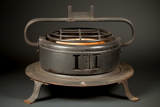 A cooking heater with the initials 'ih'. Generative AI