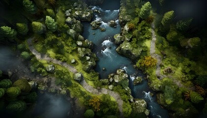 top down fantasy rpg map