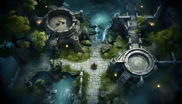 top down fantasy rpg map