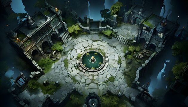 top down fantasy rpg map