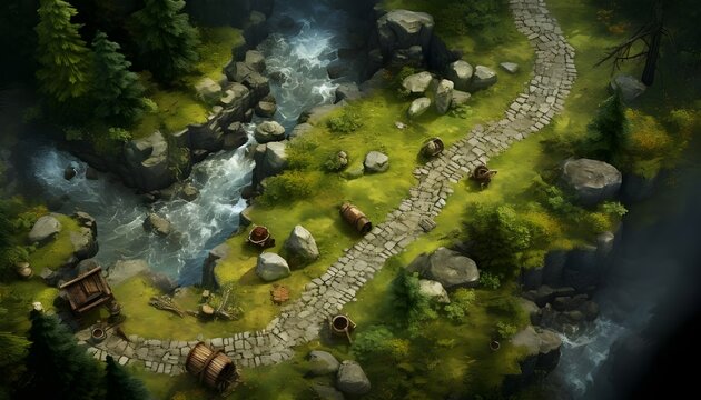 top down fantasy rpg map