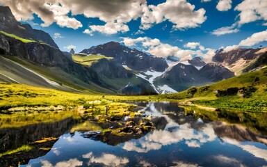 Fototapeta premium calm lake surface