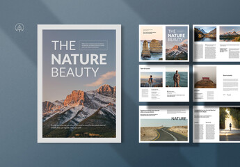 Nature Beauty Magazine Layout
