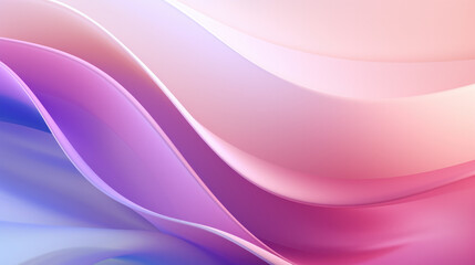 Beautiful abstract colorful minimalistic geometric background for design with smooth waves and color transitions from purple to pink.
