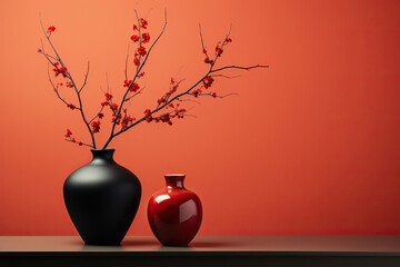 Elegant Blossoms: A Still Life with Vases and Flowers