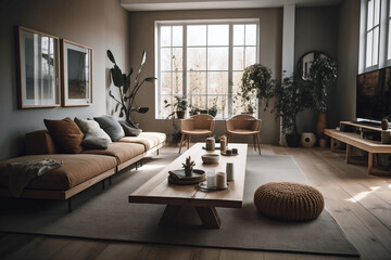 tranquil modern living room