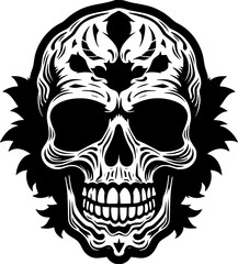 Obraz premium Skull - High Quality Vector Logo - Vector illustration ideal for T-shirt graphic