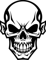 Obraz premium Skull - High Quality Vector Logo - Vector illustration ideal for T-shirt graphic
