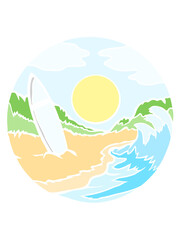 Surf Beach Surfboard Sea Surfer Wave Sun Surfing Vacation