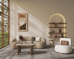 INTERIOR DESIGN MINIMAL, JAPANDI, LOFT MOOD SPACE FOR TAKE A REST