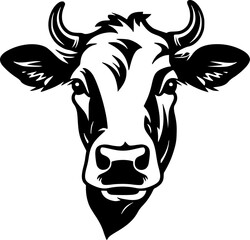 Cow - High Quality Vector Logo - Vector illustration ideal for T-shirt graphic