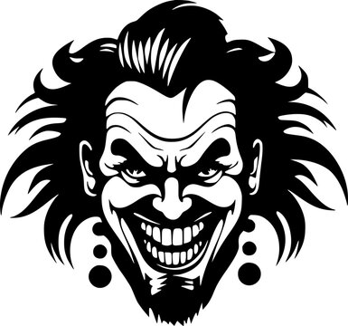 recommend clip art: Clown - High Quality Vector Logo - Vector illustration ideal for T-shirt graphic