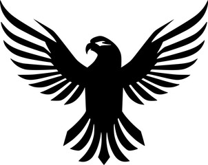 Obraz premium Eagle | Minimalist and Simple Silhouette - Vector illustration