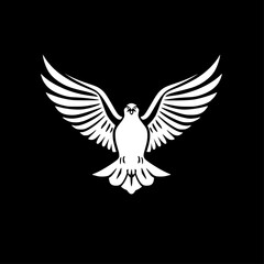 Eagle | Black and White Vector illustration