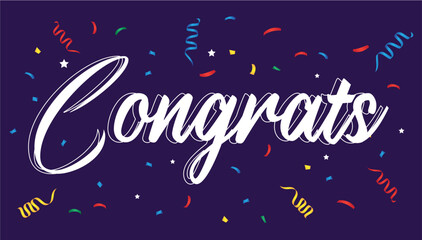 Congratulations design template background
