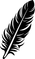 Fototapeta premium Feather - Minimalist and Flat Logo - Vector illustration