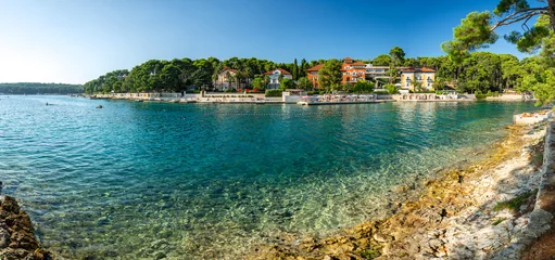 Rucksack Beautiful panorama of the Cikat Bay on the island of Losinj in the Adriatic Sea, Croatia © Calado