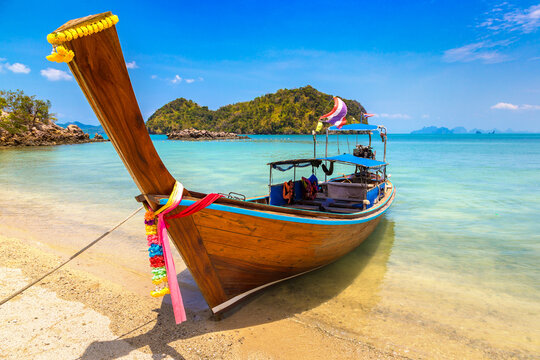 Thai traditional longtail boat