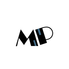 MP letter logo design