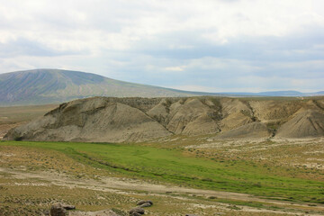 Endless mountains of Gobustan.
