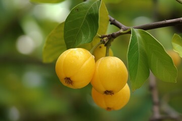 yellow fruit. Generative AI
