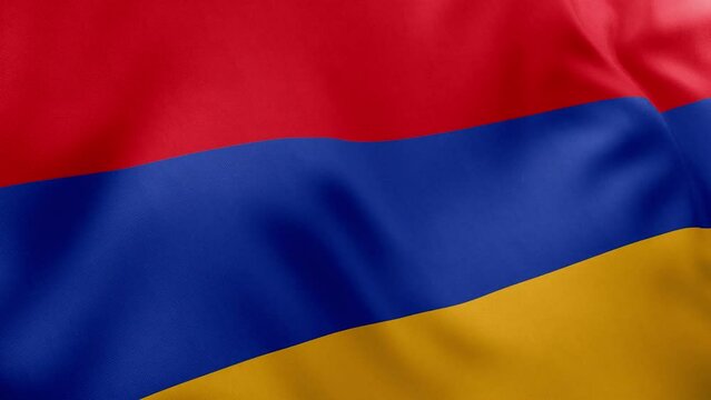 waving flag Armenia