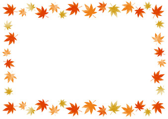 秋、紅葉のイメージ　フレーム素材