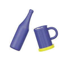 3d icons are used for New Year's, Christmas, or birthday celebrations as a surprise.3d render