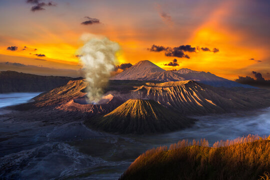 Sunrise at volcano Bromo, Java