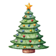 Knitted Watercolor Christmas Clipart
